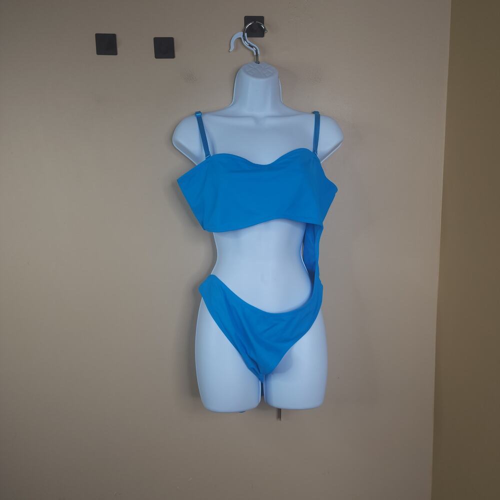 SKIMS Signature Swim Strapless Monokini in Turquoise Size 3X